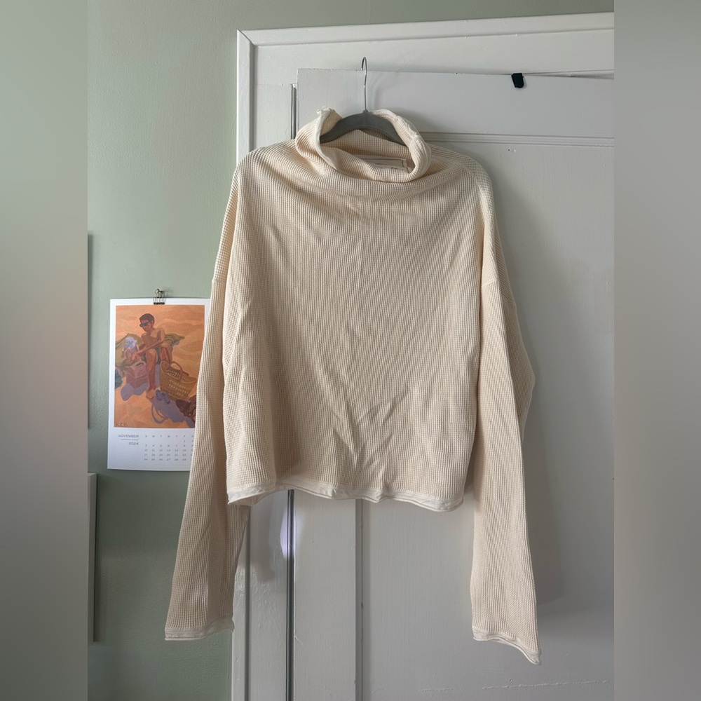 Alabama Chanin waffle sweatshirt